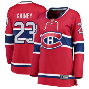 Montreal Canadiens Bob Gainey Official Red Fanatics Branded Breakaway Women's Home NHL Hockey Jersey