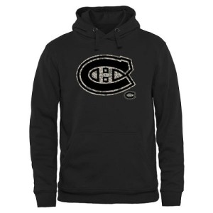 Montreal Canadiens Official Black Adult Rink Warrior Pullover Hoodie