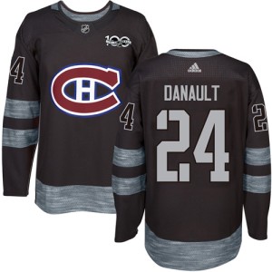 Montreal Canadiens Phillip Danault Official Black Adidas Authentic Adult 1917-2017 100th Anniversary NHL Hockey Jersey