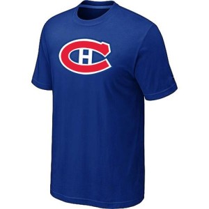 Montreal Canadiens Official Blue Adult Big & Tall Logo T-Shirt -