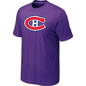 Montreal Canadiens Official Purple Adult Big & Tall Logo T-Shirt -