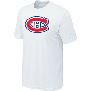 Montreal Canadiens Official White Adult Big & Tall Logo T-Shirt -