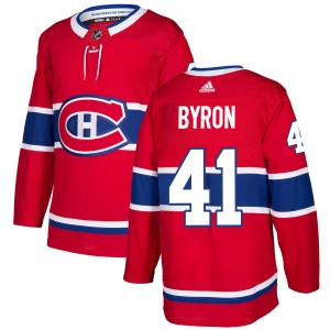Montreal Canadiens Paul Byron Official Red Adidas Authentic Adult NHL Hockey Jersey