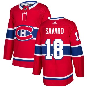 Montreal Canadiens Serge Savard Official Red Adidas Authentic Adult NHL Hockey Jersey