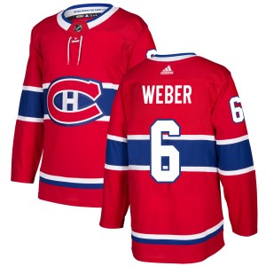 Montreal Canadiens Shea Weber Official Red Adidas Authentic Adult NHL Hockey Jersey
