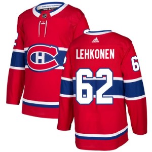 Montreal Canadiens Artturi Lehkonen Official Red Adidas Authentic Youth Home NHL Hockey Jersey