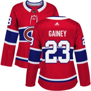Montreal Canadiens Bob Gainey Official Red Adidas Authentic Women's Home NHL Hockey Jersey