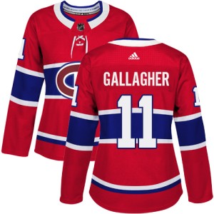 Montreal Canadiens Brendan Gallagher Official Red Adidas Authentic Women's Home NHL Hockey Jersey