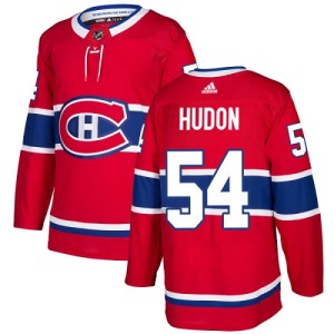 Montreal Canadiens Charles Hudon Official Red Adidas Authentic Youth Home NHL Hockey Jersey
