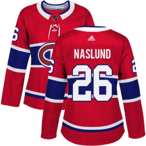 Montreal Canadiens Mats Naslund Official Red Adidas Authentic Women's Home NHL Hockey Jersey