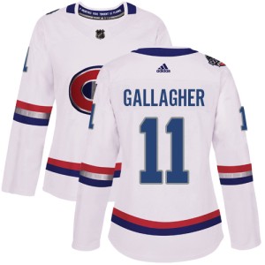 Montreal Canadiens Brendan Gallagher Official White Adidas Authentic Women's 2017 100 Classic NHL Hockey Jersey