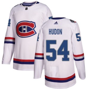 Montreal Canadiens Charles Hudon Official White Adidas Authentic Adult 2017 100 Classic NHL Hockey Jersey
