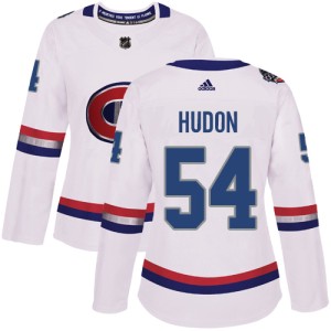 Montreal Canadiens Charles Hudon Official White Adidas Authentic Women's 2017 100 Classic NHL Hockey Jersey