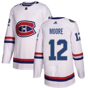 Montreal Canadiens Dickie Moore Official White Adidas Authentic Youth 2017 100 Classic NHL Hockey Jersey