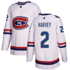 Montreal Canadiens Doug Harvey Official White Adidas Authentic Youth 2017 100 Classic NHL Hockey Jersey