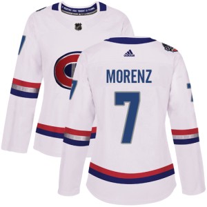 Montreal Canadiens Howie Morenz Official White Adidas Authentic Women's 2017 100 Classic NHL Hockey Jersey