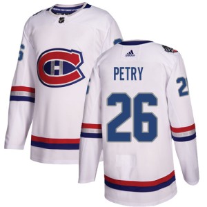 Montreal Canadiens Jeff Petry Official White Adidas Authentic Adult 2017 100 Classic NHL Hockey Jersey