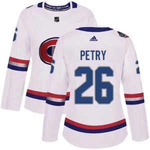 Montreal Canadiens Jeff Petry Official White Adidas Authentic Women's 2017 100 Classic NHL Hockey Jersey