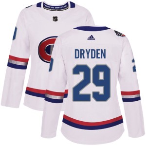 Montreal Canadiens Ken Dryden Official White Adidas Authentic Women's 2017 100 Classic NHL Hockey Jersey