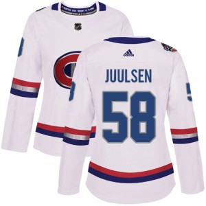 Montreal Canadiens Noah Juulsen Official White Adidas Authentic Women's 2017 100 Classic NHL Hockey Jersey