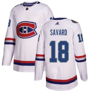 Montreal Canadiens Serge Savard Official White Adidas Authentic Youth 2017 100 Classic NHL Hockey Jersey